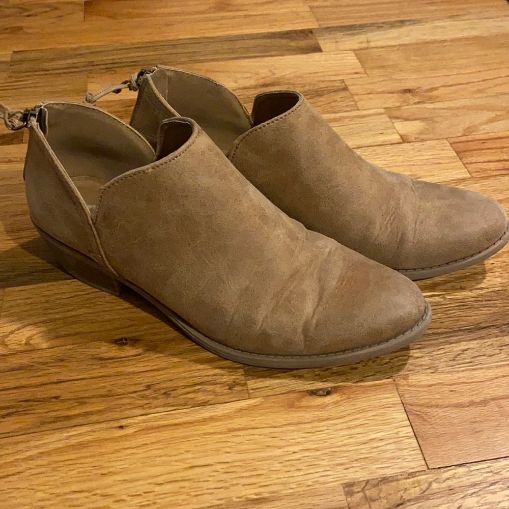 Vegan leather ankle boots